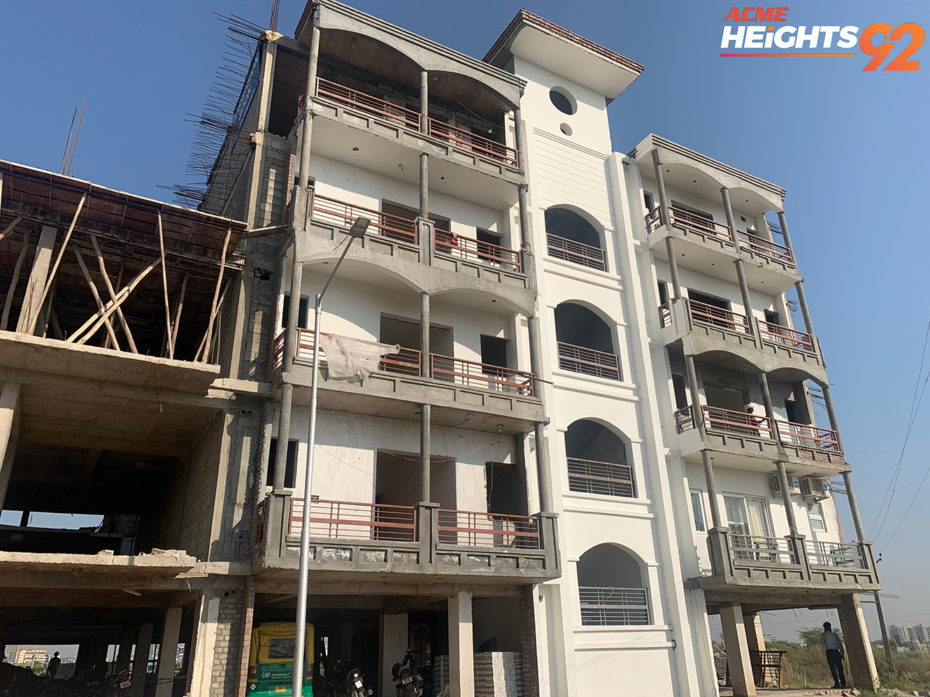 Ground + 4 floors structurally complete